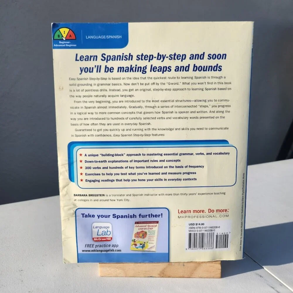 Learn Spanish Book Easy Spanish Step-By-Step Master High-frequency Grammar for S